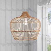 Large Rattan Pendant Light - 52 x 40m - Memphis