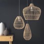 Large Rattan Pendant Light - 52 x 40m - Memphis