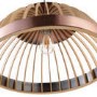 Wood Dome Pendant Light with Copper Finish - Mayfield