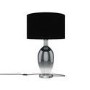 GRADE A1 - Black & Smoked Glass Table Lamp - Bloomfield