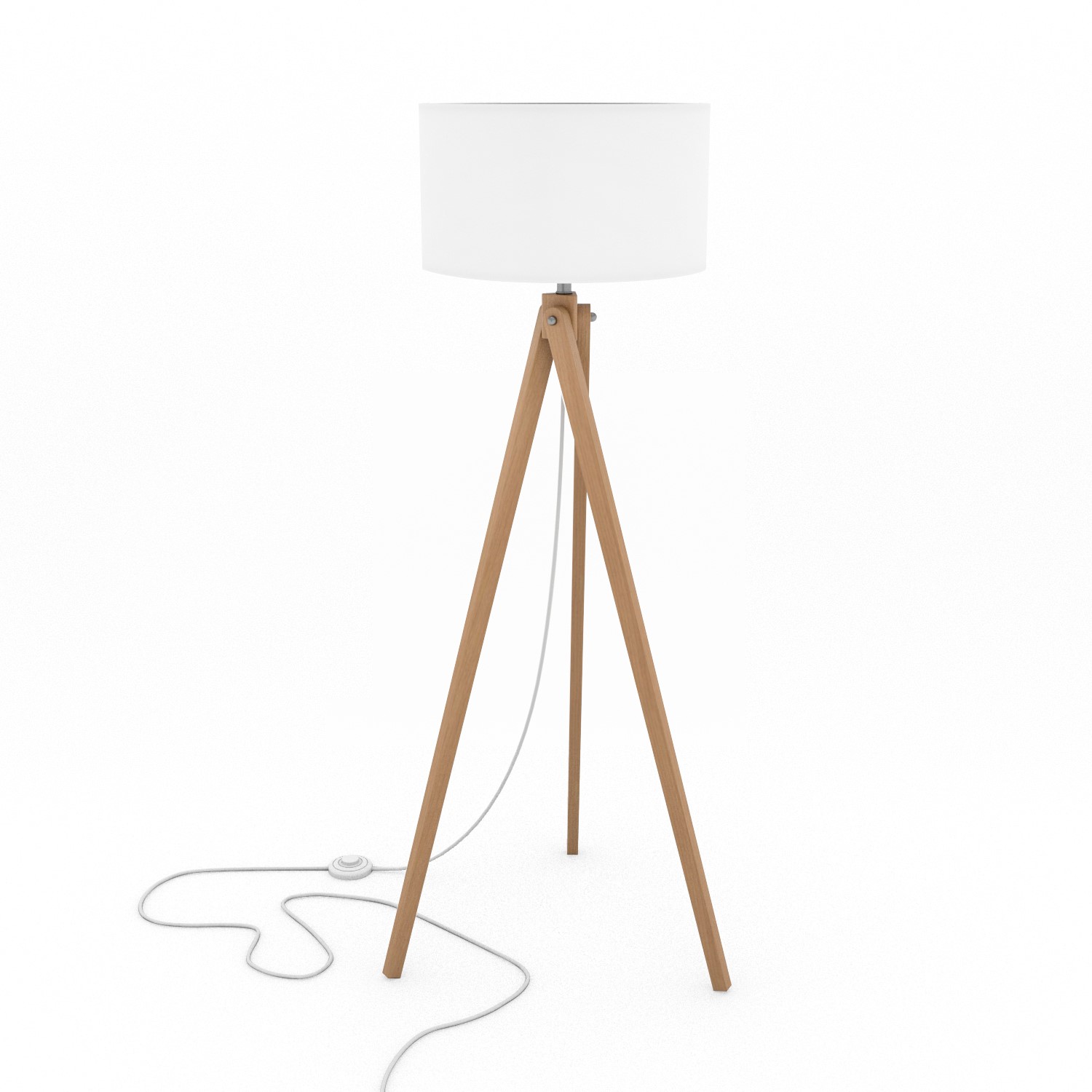 GRADE A1 Box Opened Whenby Wooden Tripod Standing Floor Lamp With grade-a1-box-opened-whenby-wooden-tripod-standing-floor-lamp-with