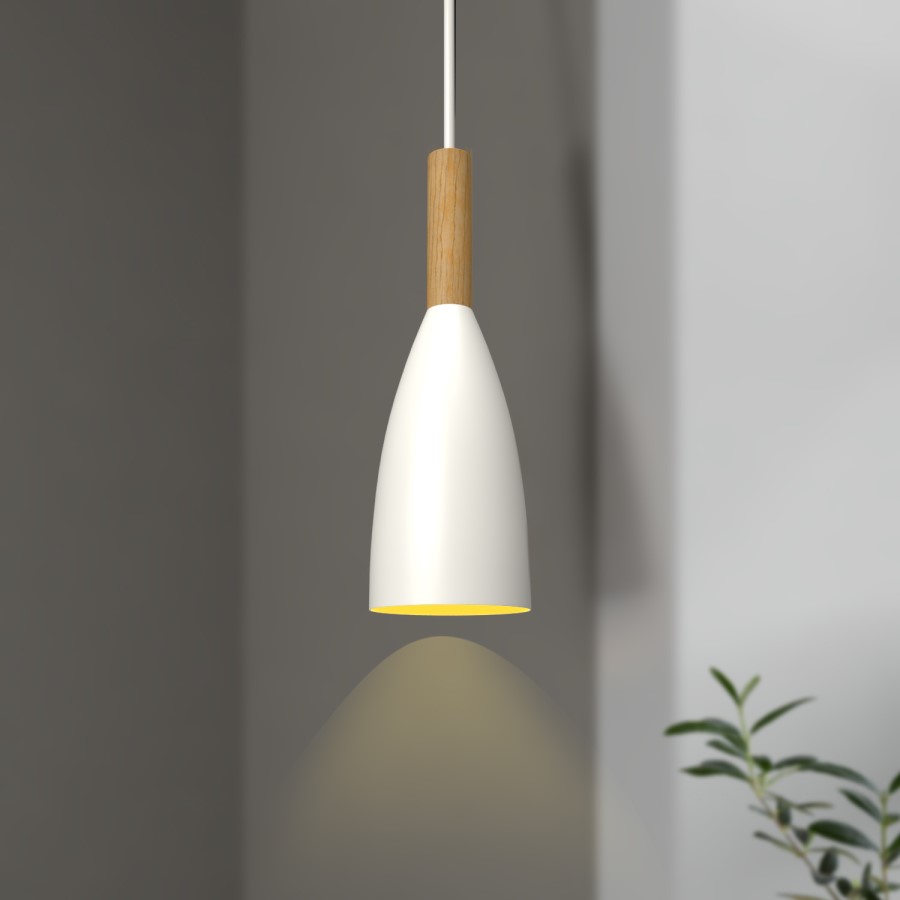Matte White Cloche Pendant Light - Destin
