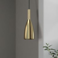 Satin Brass Cloche Pendant Light - Destin