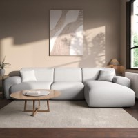 Large Cream Boucle Right Hand 4 Seater Corner Sofa – Mahalia