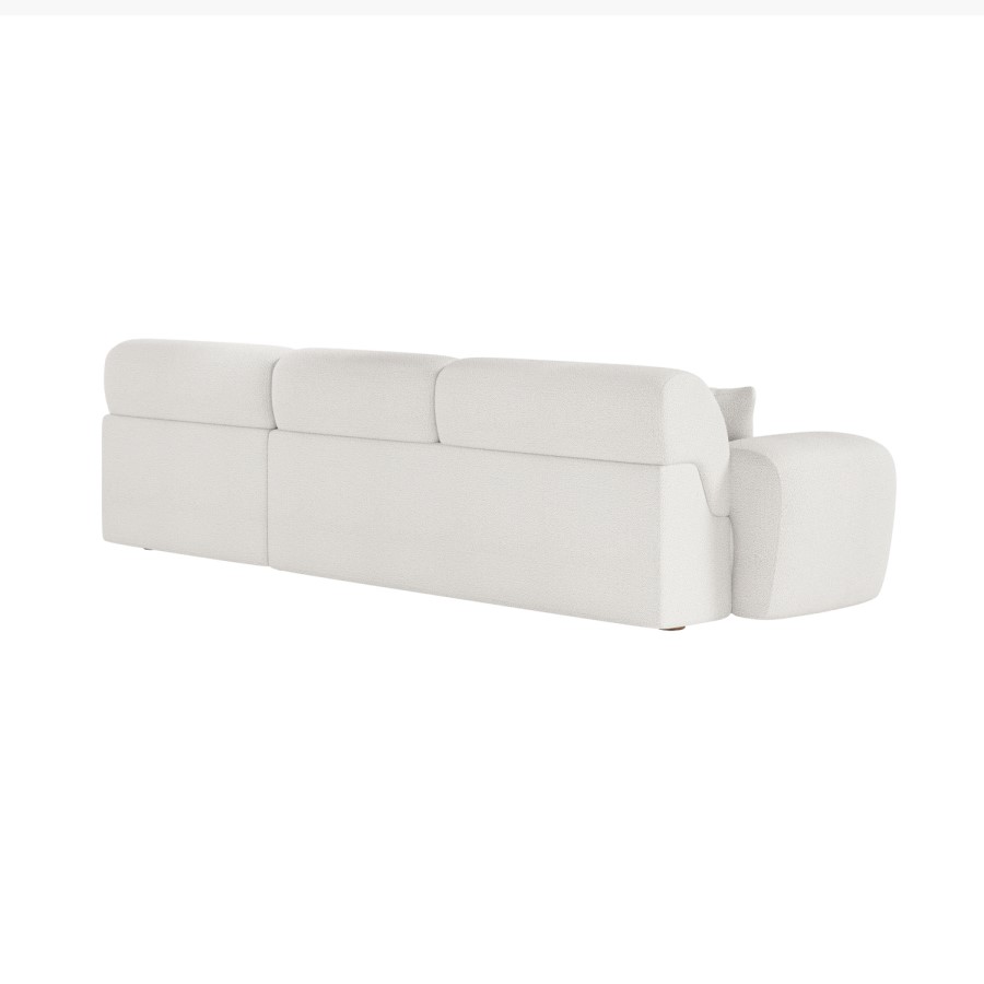 Large Cream Boucle Right Hand 4 Seater Corner Sofa – Mahalia