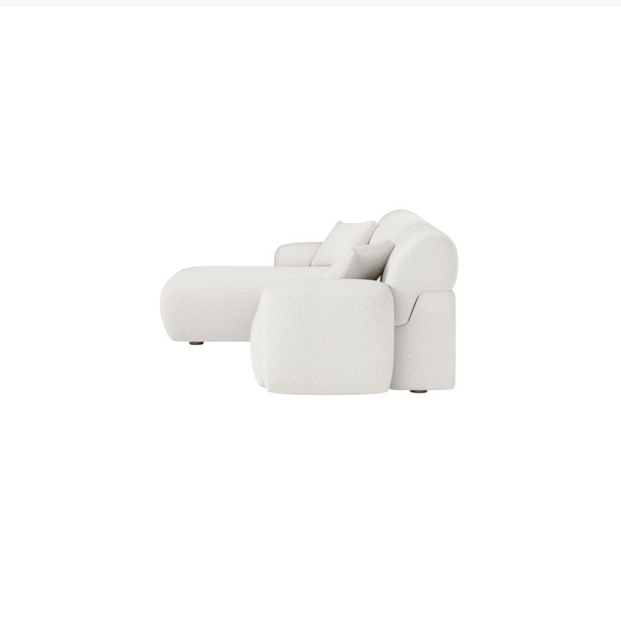 Large Cream Boucle Left Hand 4 Seater Corner Sofa – Mahalia