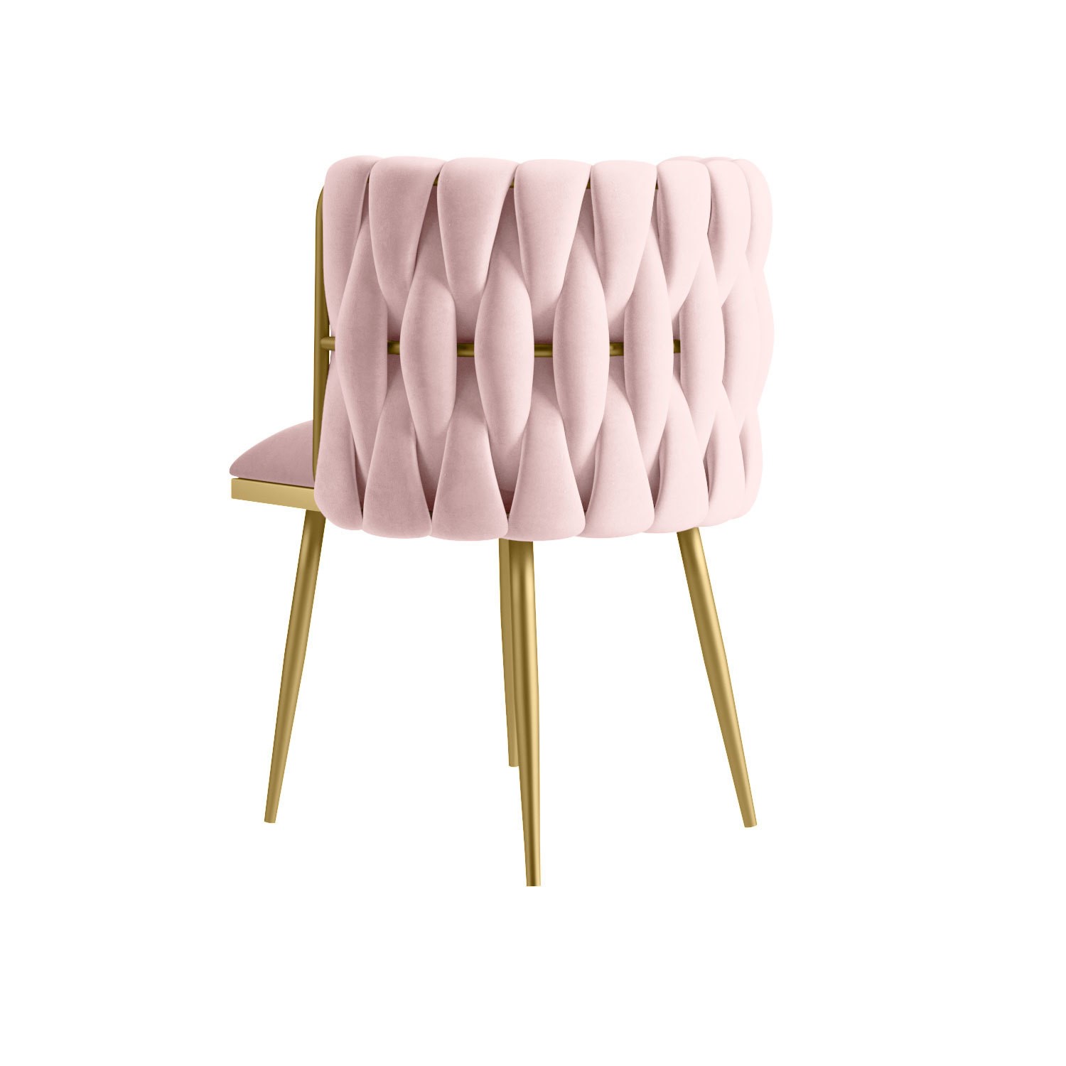 Pink Velvet Dressing Table Chair with Gold Legs - Malika - Furniture123 Pink Velvet Dressing Table Chair with Gold Legs - Malika - Furniture123