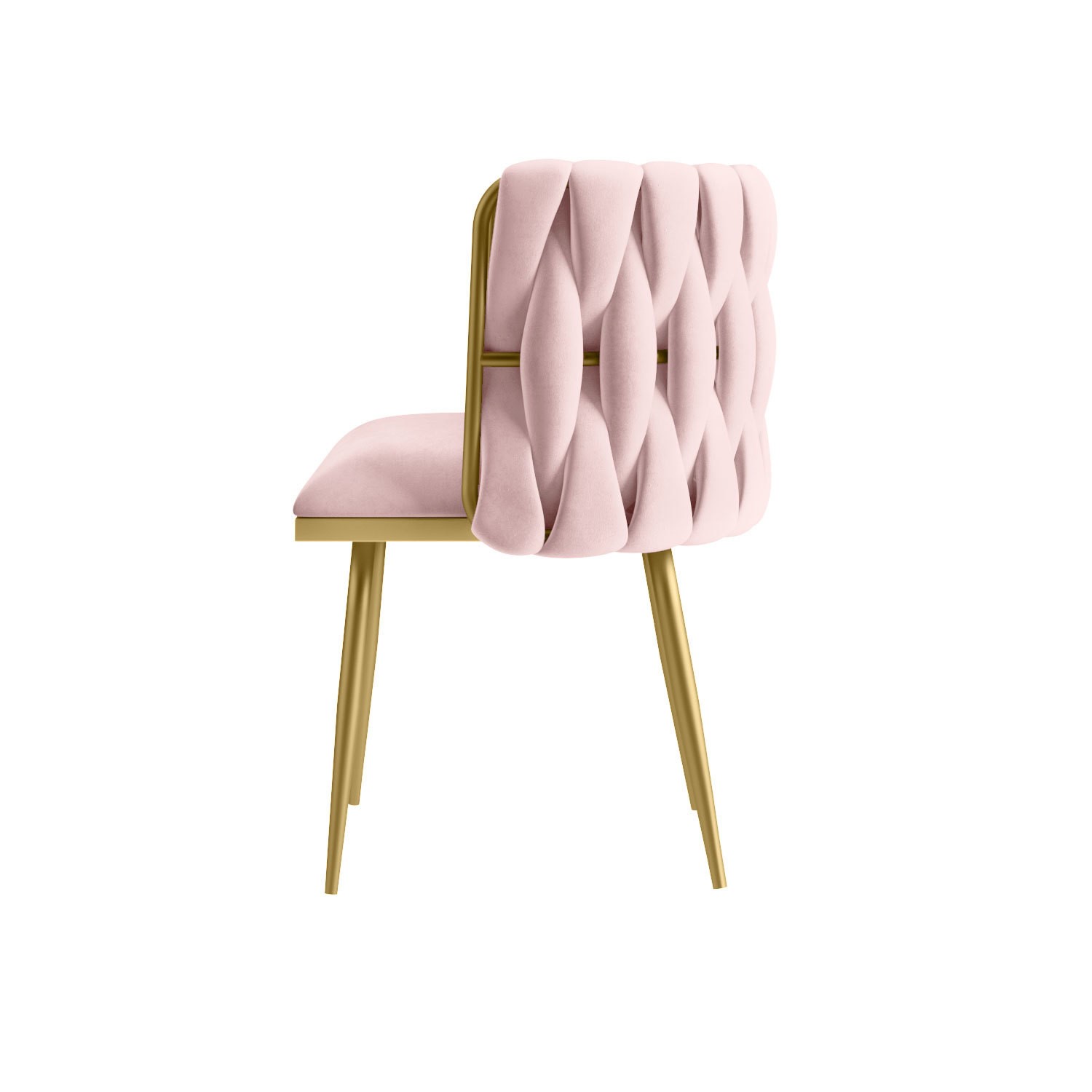Pink Velvet Dressing Table Chair with Gold Legs - Malika - Furniture123 Pink Velvet Dressing Table Chair with Gold Legs - Malika - Furniture123