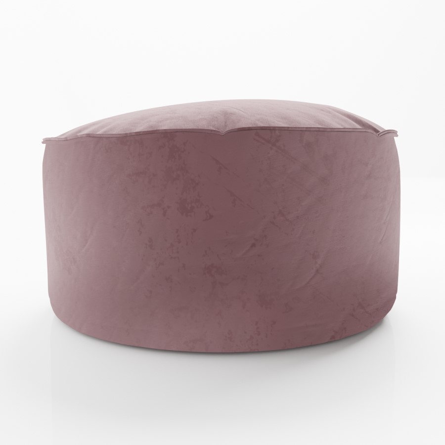 Small Purple Velvet Pouffe - Millie 