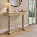 MLN003 Solid Wood Farmhouse Console Table with Drawer - Madeline