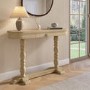 Solid Wood Farmhouse Console Table with Drawer - Madeline