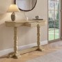 Solid Wood Farmhouse Console Table with Drawer - Madeline