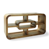 Signature North Tanner Curved Mango Wood TV Stand 