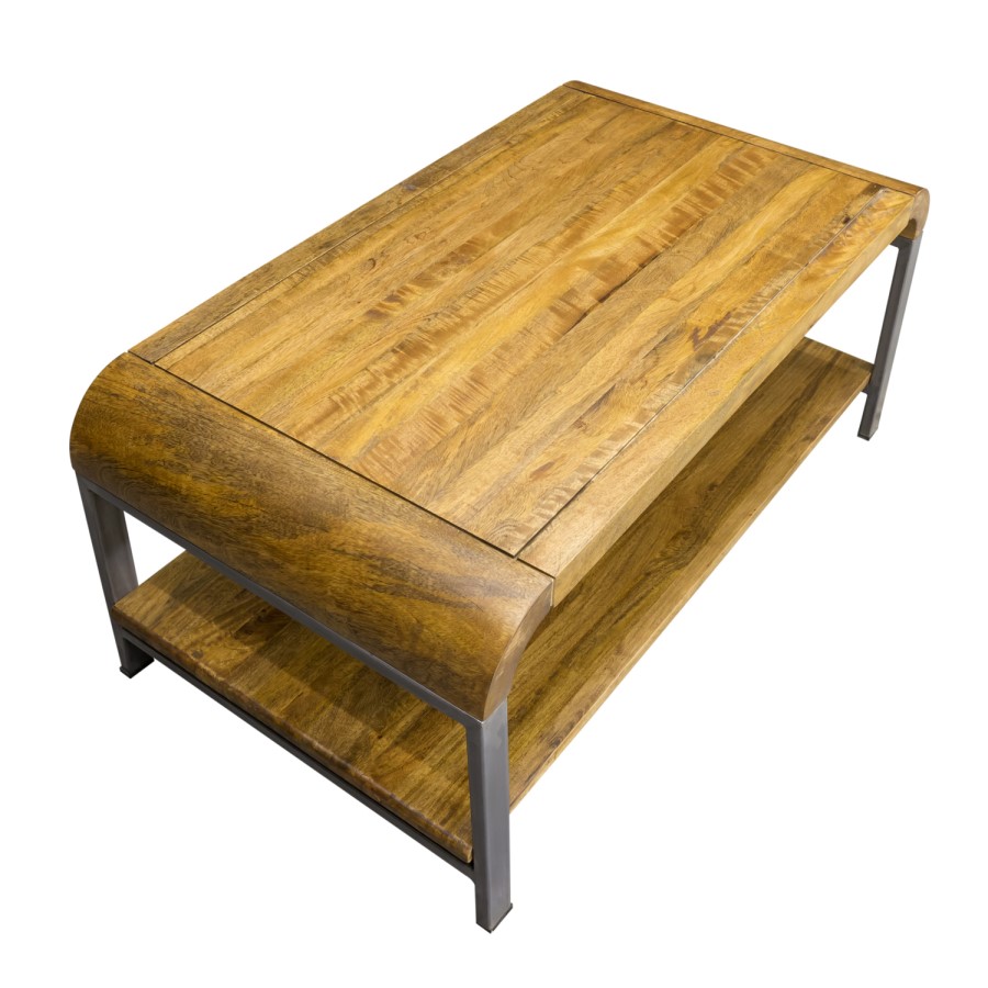 Signature North Tanner Coffee Table with Steel Table Legs