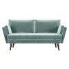Mint Green Velvet 2 Seater Sofa - Milton