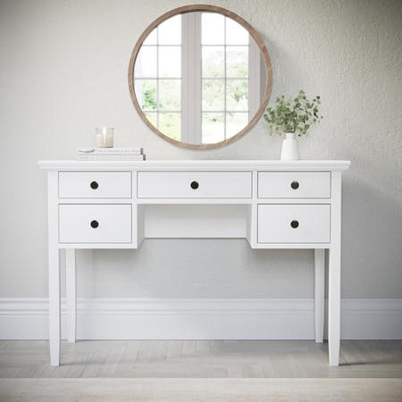 White Wooden Dressing Table With Storage Drawers Marlowe Furniture123   MLW007 1 LargeProductImage 