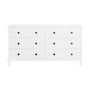 Wide Wooden White Chest of 6 Drawers- Marlowe
