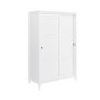 Sliding Double Wardrobe in White - Marlowe