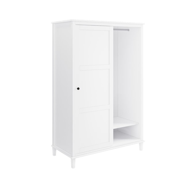 Sliding Double Wardrobe in White - Marlowe