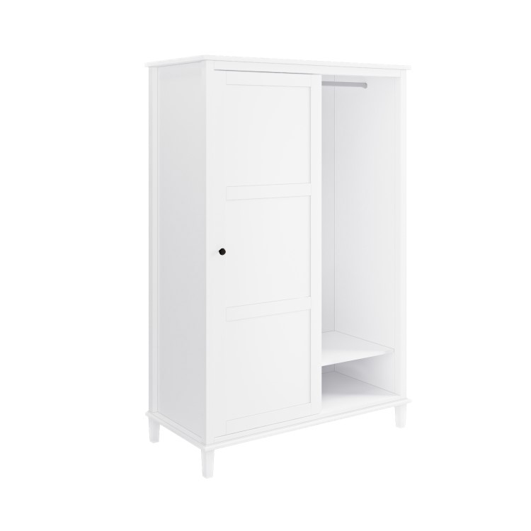 Sliding Double Wardrobe in White - Marlowe