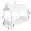 GRADE A1 - Molly White Kids Bed with House Design