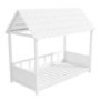GRADE A2 - Molly White Kids House Bed with Scalloped Roof