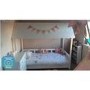 GRADE A2 - Molly White Kids House Bed with Scalloped Roof