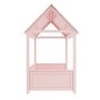 Molly Pink House Bed with Scalloped Roof