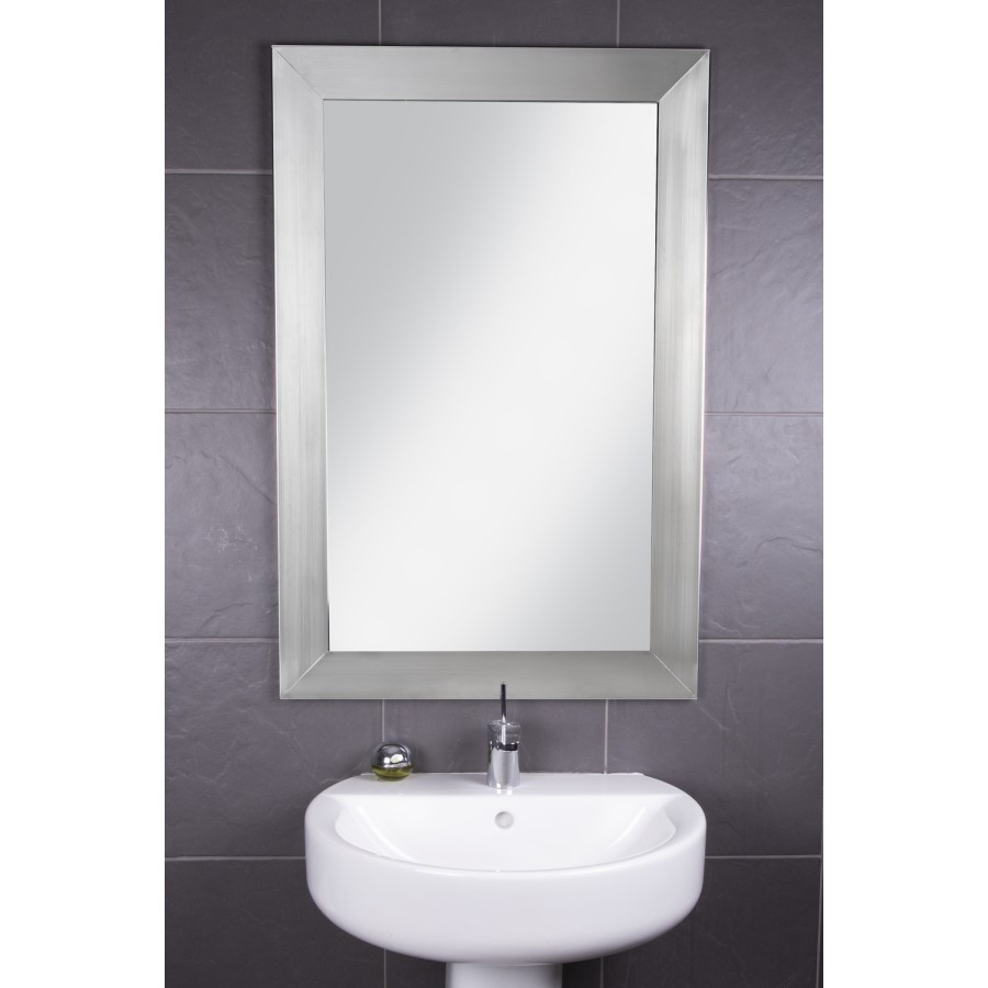 Rectangular Hang N Lock Bathroom Mirror 610 x 920mm  - Croydex