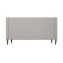 Armless 2 Seater Sofa in Woven Grey Fabric - Maia