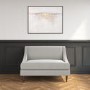 Grey Fabric Armless Loveseat - Maia