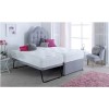 Single Guest Bed with Trundle and Mattresses in Grey - Maestro - Bedmaster