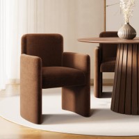 Rust Upholstered Dining Chair - Mae