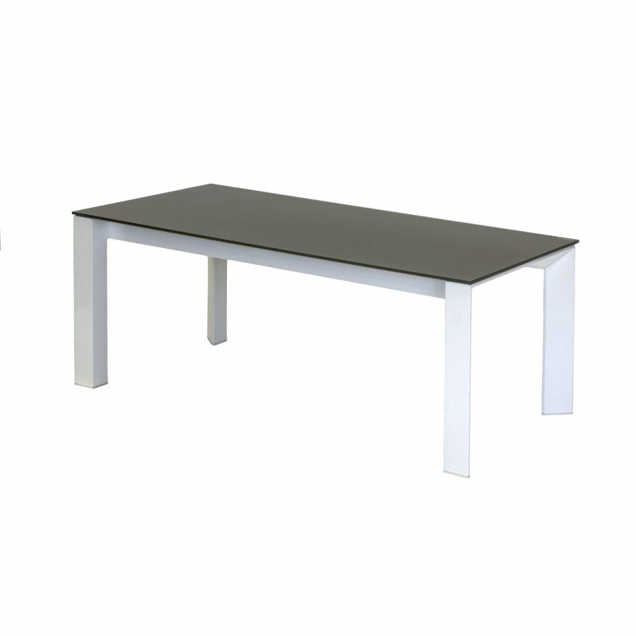 Wilkinson Furniture Mobo Grey Coffee Table with Glass Top
