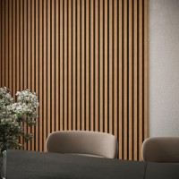 Oak Acoustic Wall Panel - 240cm x 60cm - Delamere