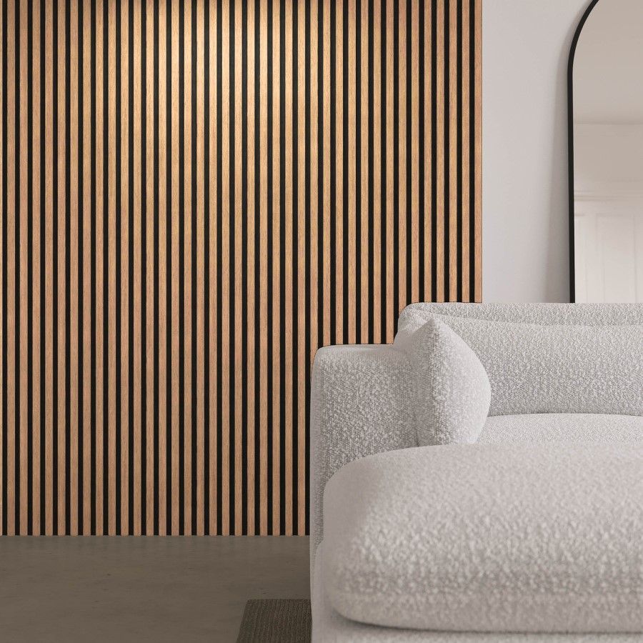 Oak Acoustic Wall Panel - 240cm x 60cm - Delamere