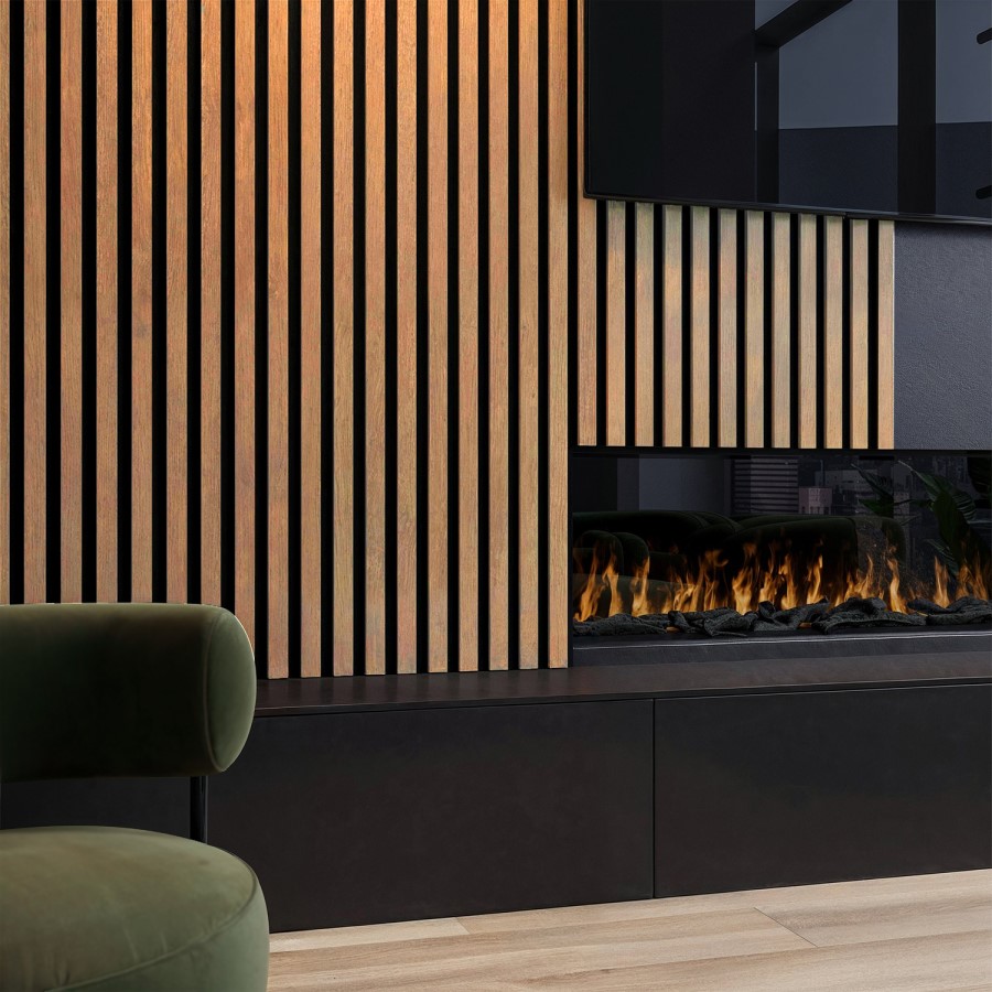 Oak Acoustic Wall Panel - 240cm x 60cm - Delamere