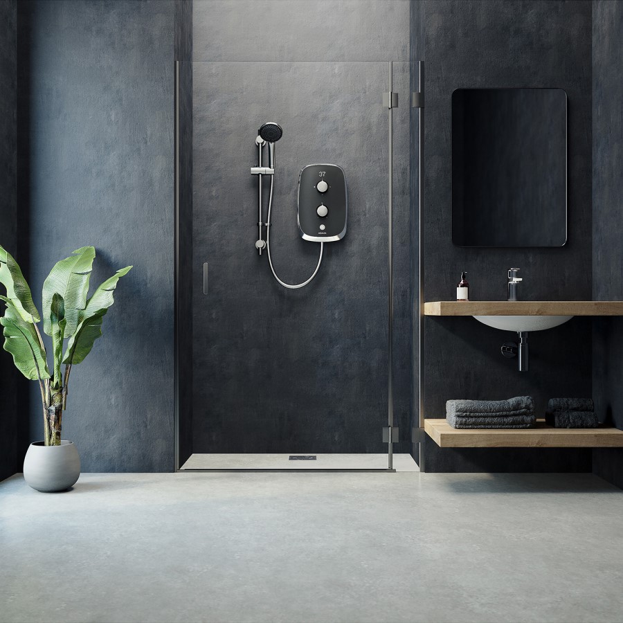 Aqualisa eMOTION 9.5kW Grey Electric Shower