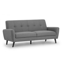 Grey 3 Seater Sofa - Monza