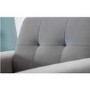 Grey 3 Seater Sofa - Monza