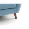 GRADE A1 - Monza Armchair in Blue Fabric with Wooden Legs - Julian Bowen