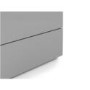 Wide Grey High Gloss Chest of 6 Drawers - Monaco - Julian Bowen 