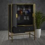 Monaco Drinks Cabinet Black