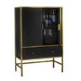 Monaco Drinks Cabinet Black