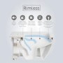 RAK Morning Rimless Wall Hung Toilet and Soft Close Seat