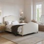 Beige Chenille Double Side-Lift Ottoman Storage bed with Legs - Marie 