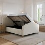 Beige Chenille Double Side-Lift Ottoman Storage bed with Legs - Marie 