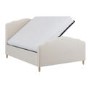 Beige Chenille Double Side-Lift Ottoman Storage bed with Legs - Marie 