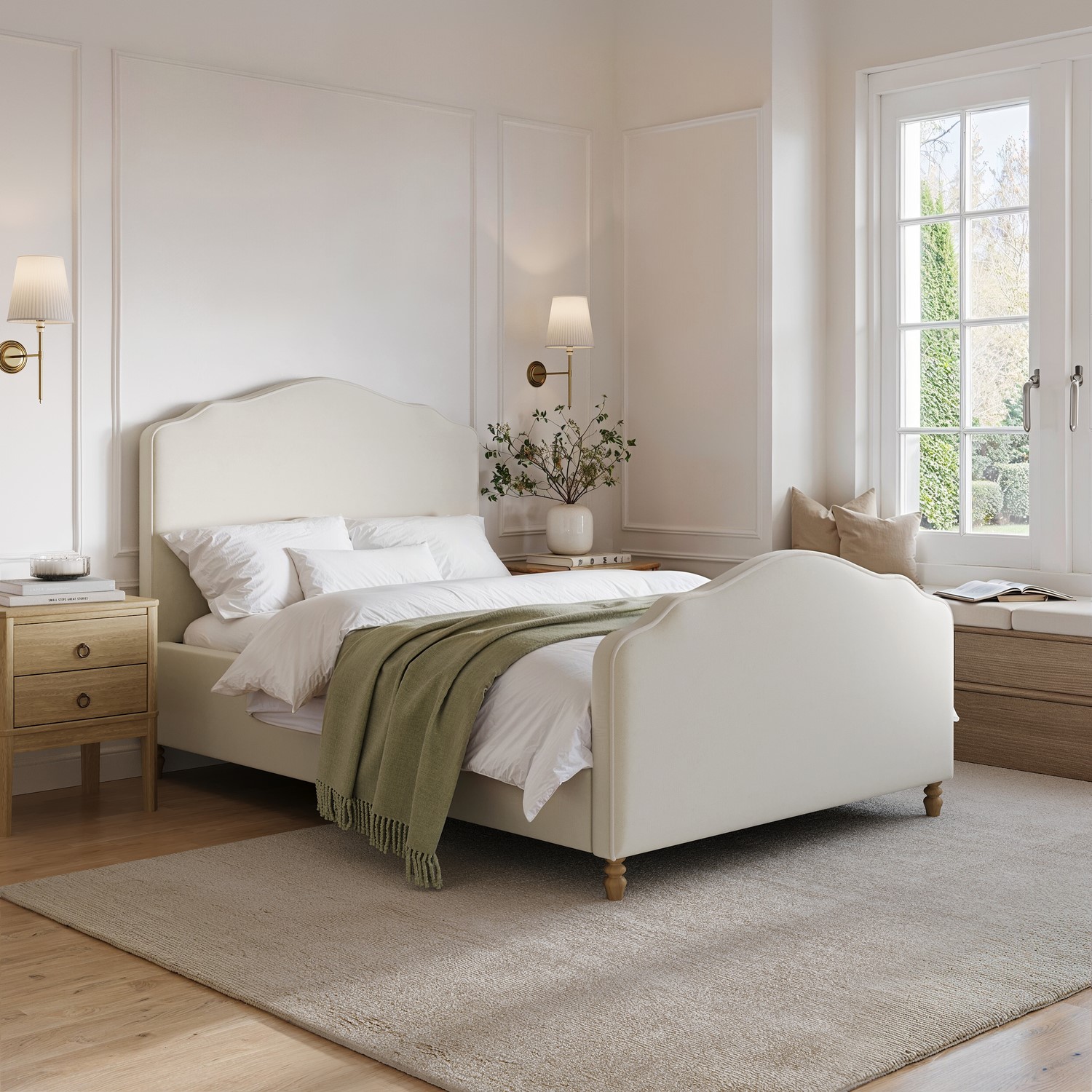Upholstered Small Double Side Lift Ottoman Storage Bed Legs