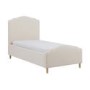Beige Chenille Single Side-Lift Ottoman Storage bed with Legs - Marie
